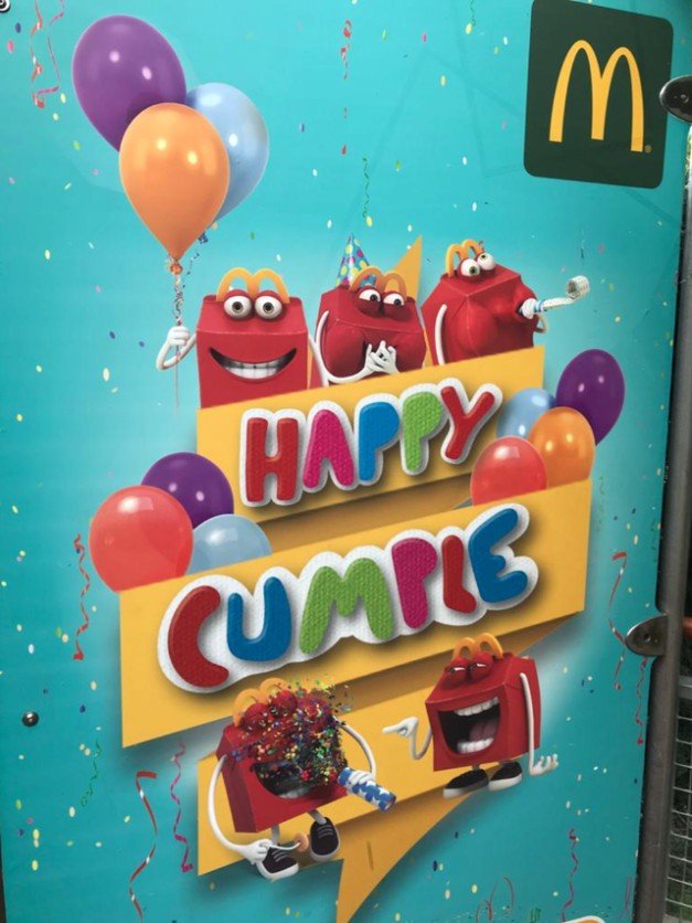 Happy Cumple McDonalds Birthday